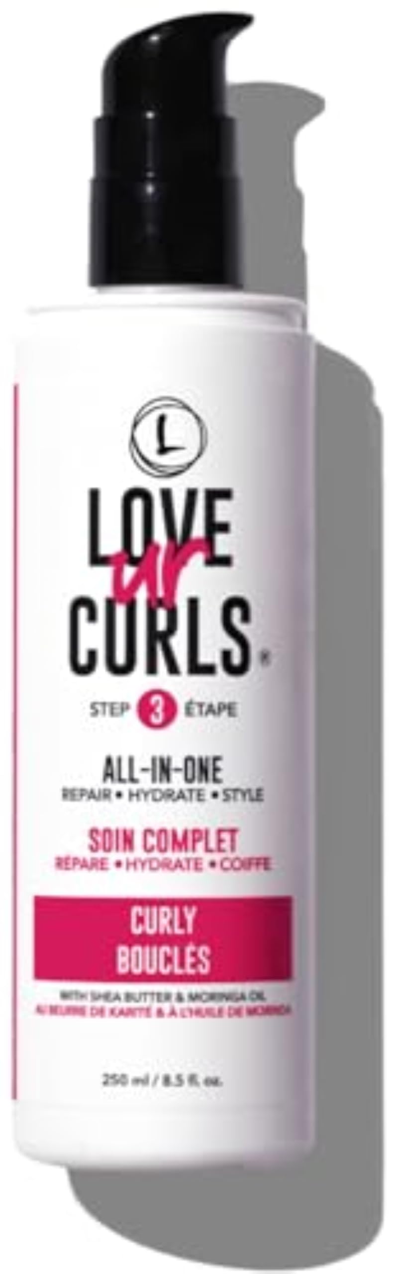 Love Ur Curls front packaging showing product and benefits