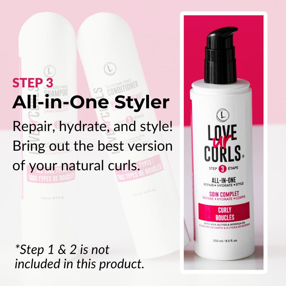 Love Ur Curls open tube with cream visible for easy dispensing