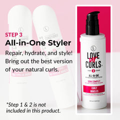 Love Ur Curls open tube with cream visible for easy dispensing
