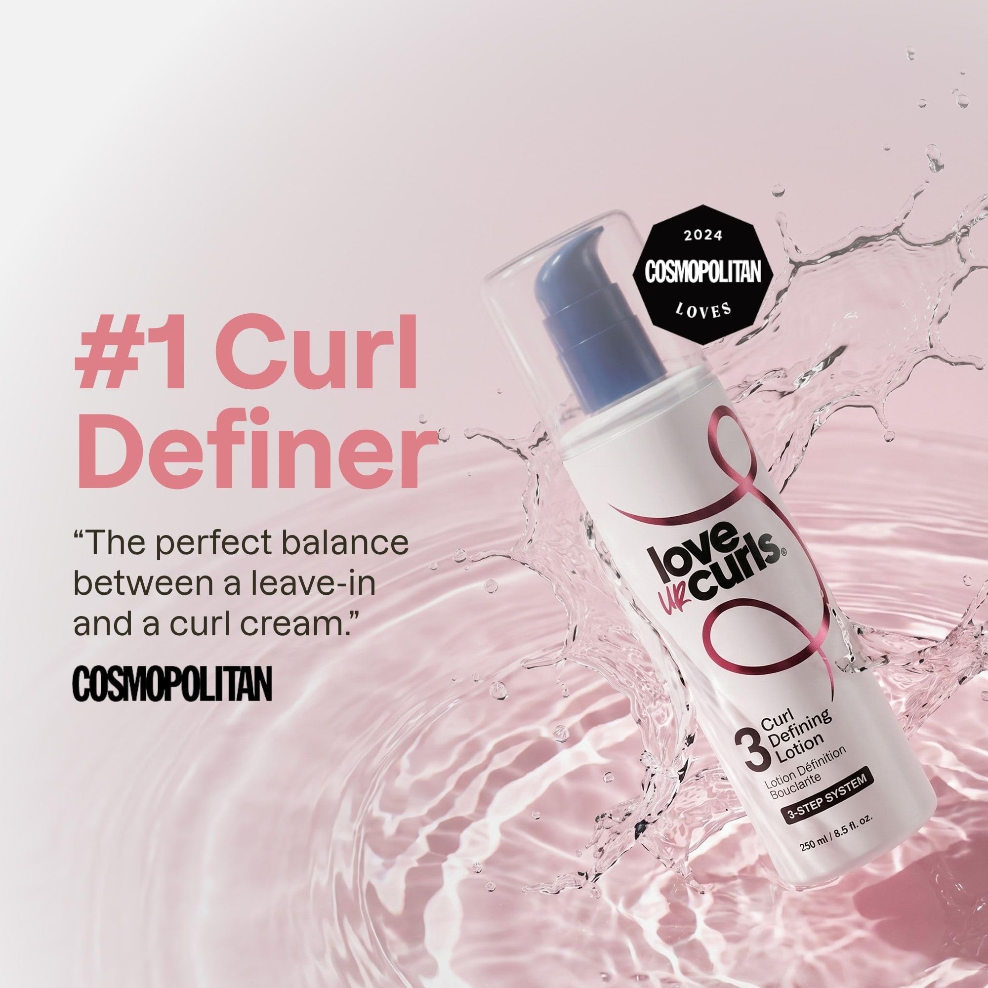 Love Ur Curls products in hand showing real size and travel-friendly convenience