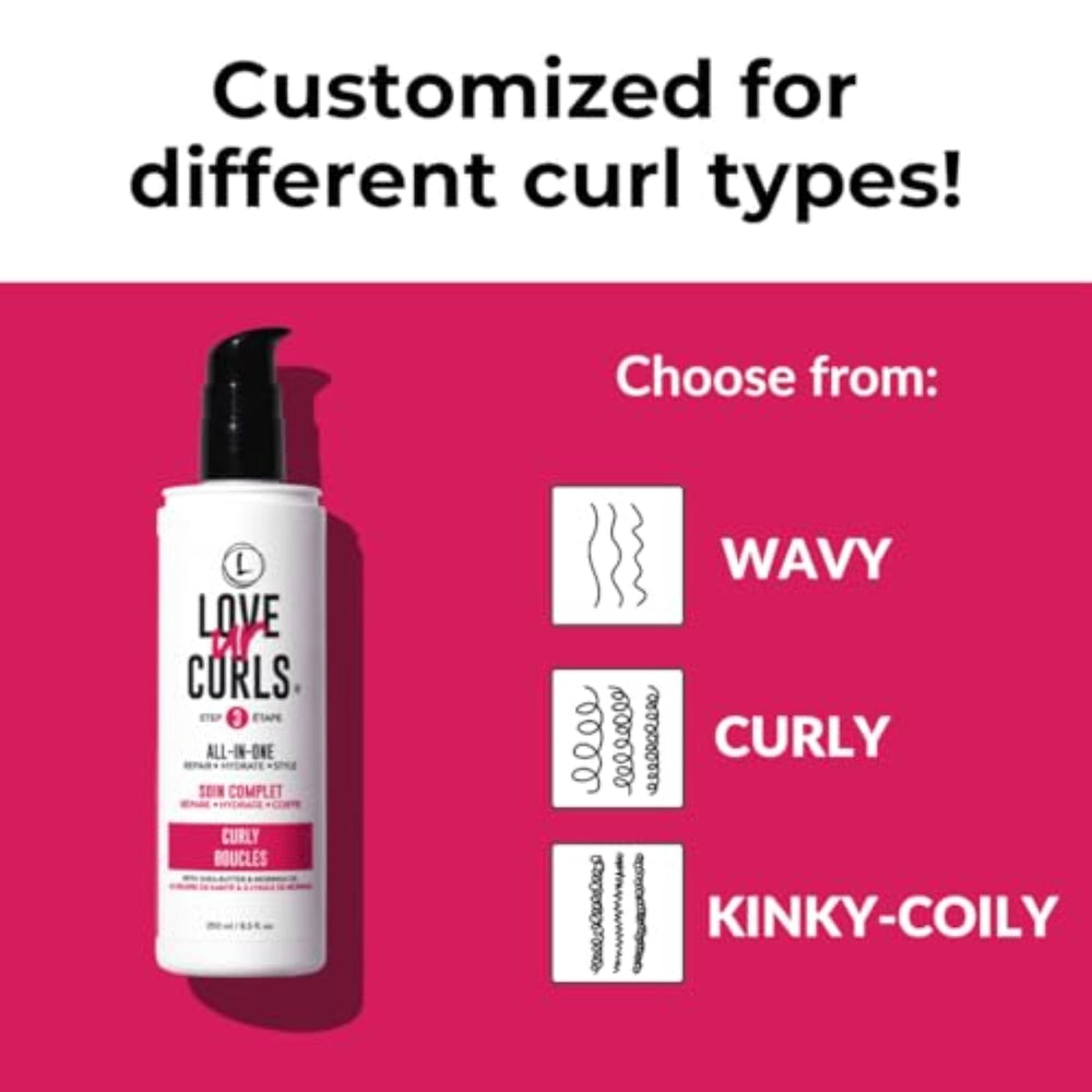Love Ur Curls shea and moringa ingredients highlighting nourishment