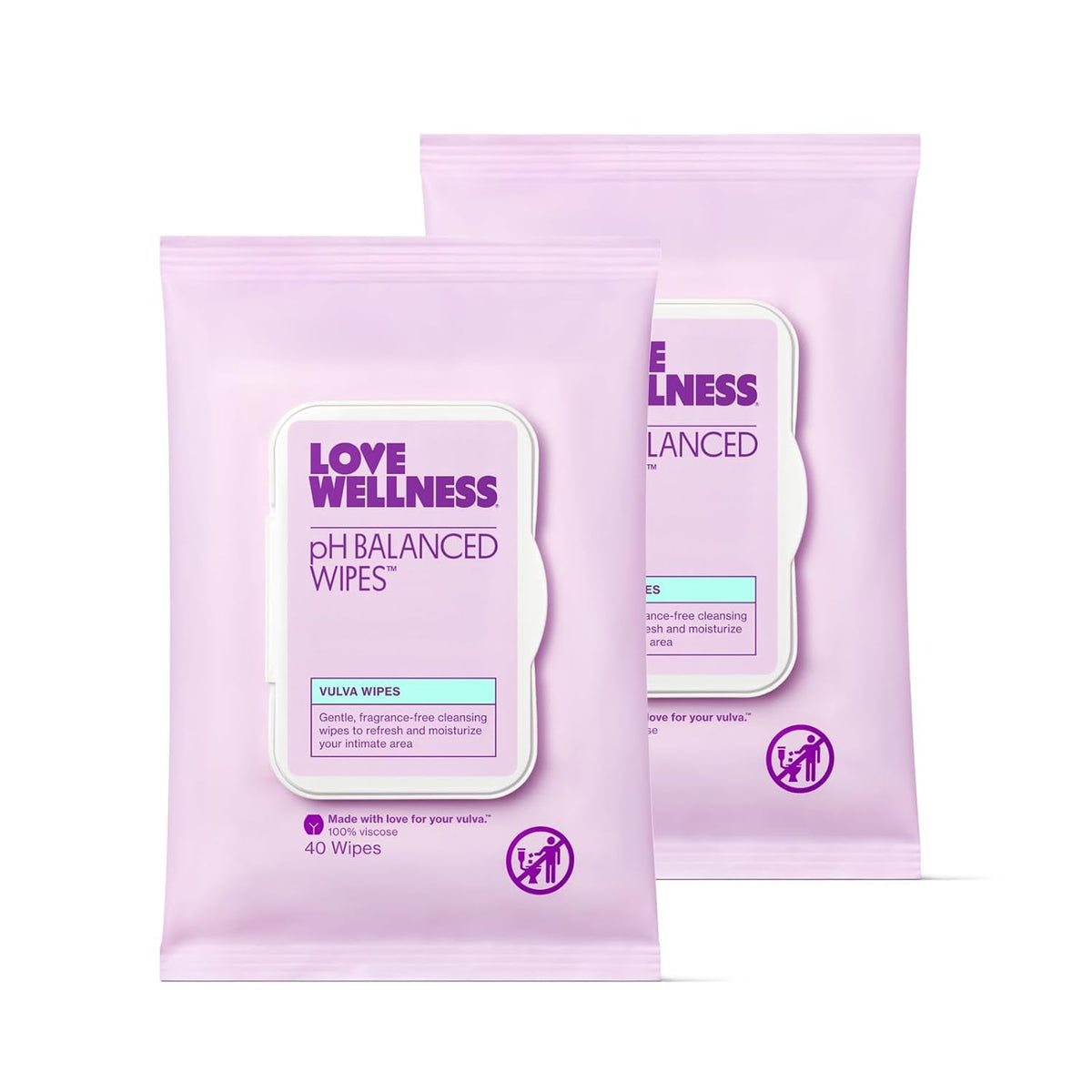 Love Wellness front packaging showing 2-pack and contents for easy portability
