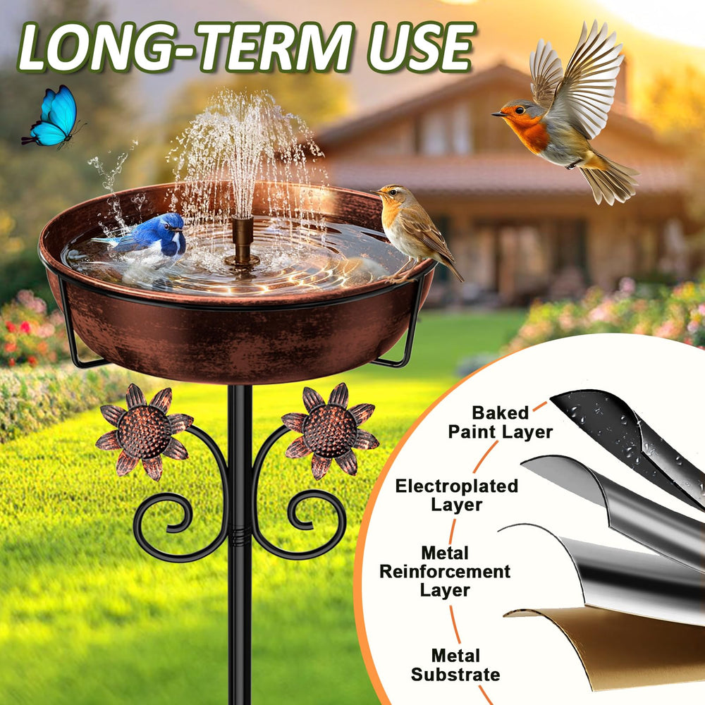 LOVEBUY sunflower pole detail highlighting decorative garden appeal