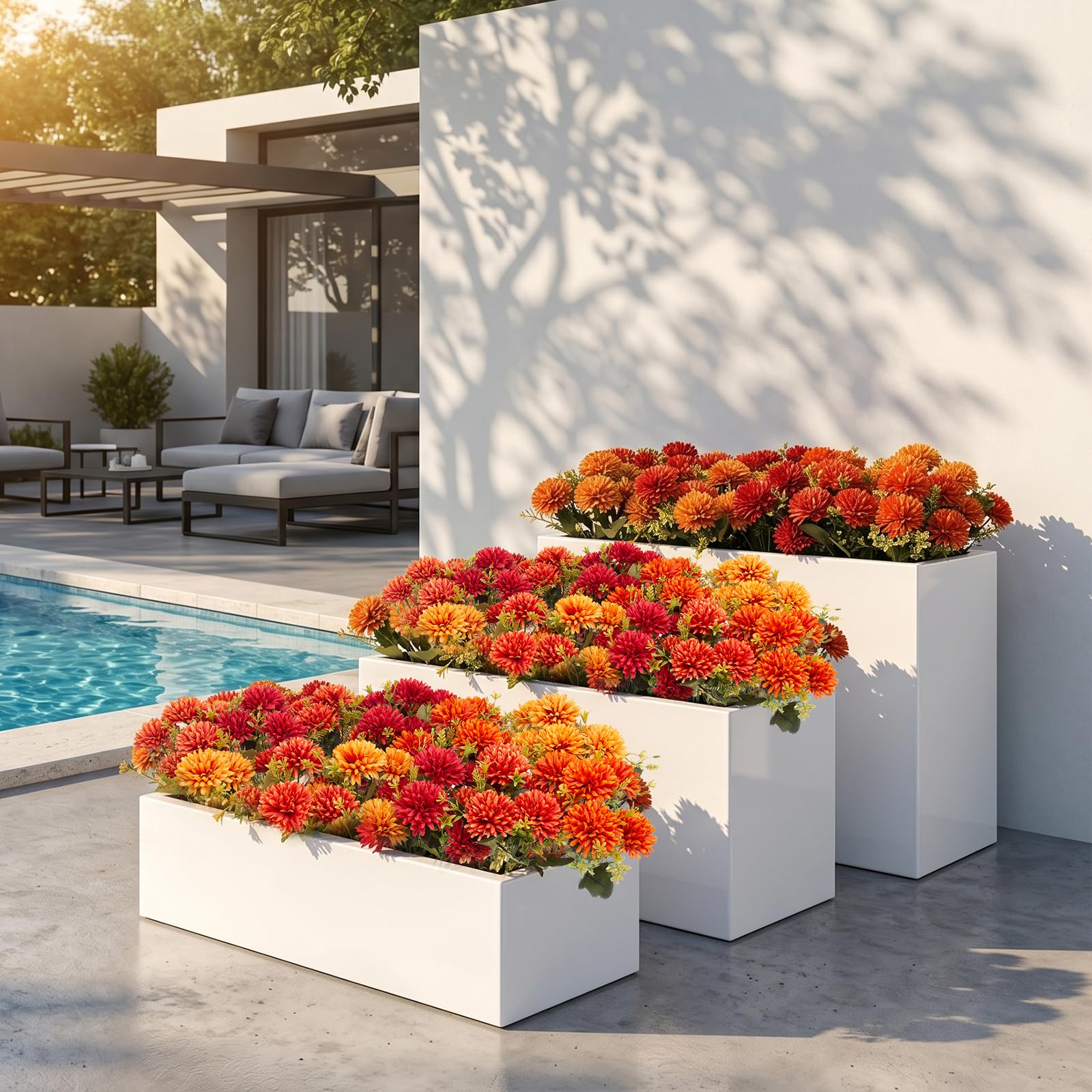 lovemoon mixed-color grouping on table, offers rich layered autumn tones