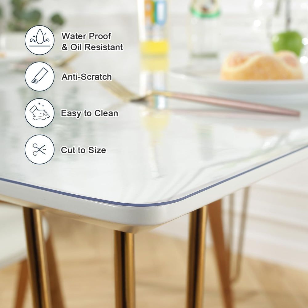 LovePads mat on wooden dining table demonstrating protection while preserving tabletop beauty