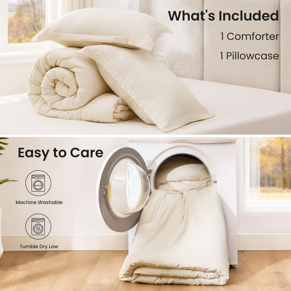 Love's cabin comforter on twin bed showing correct size and balanced coverage