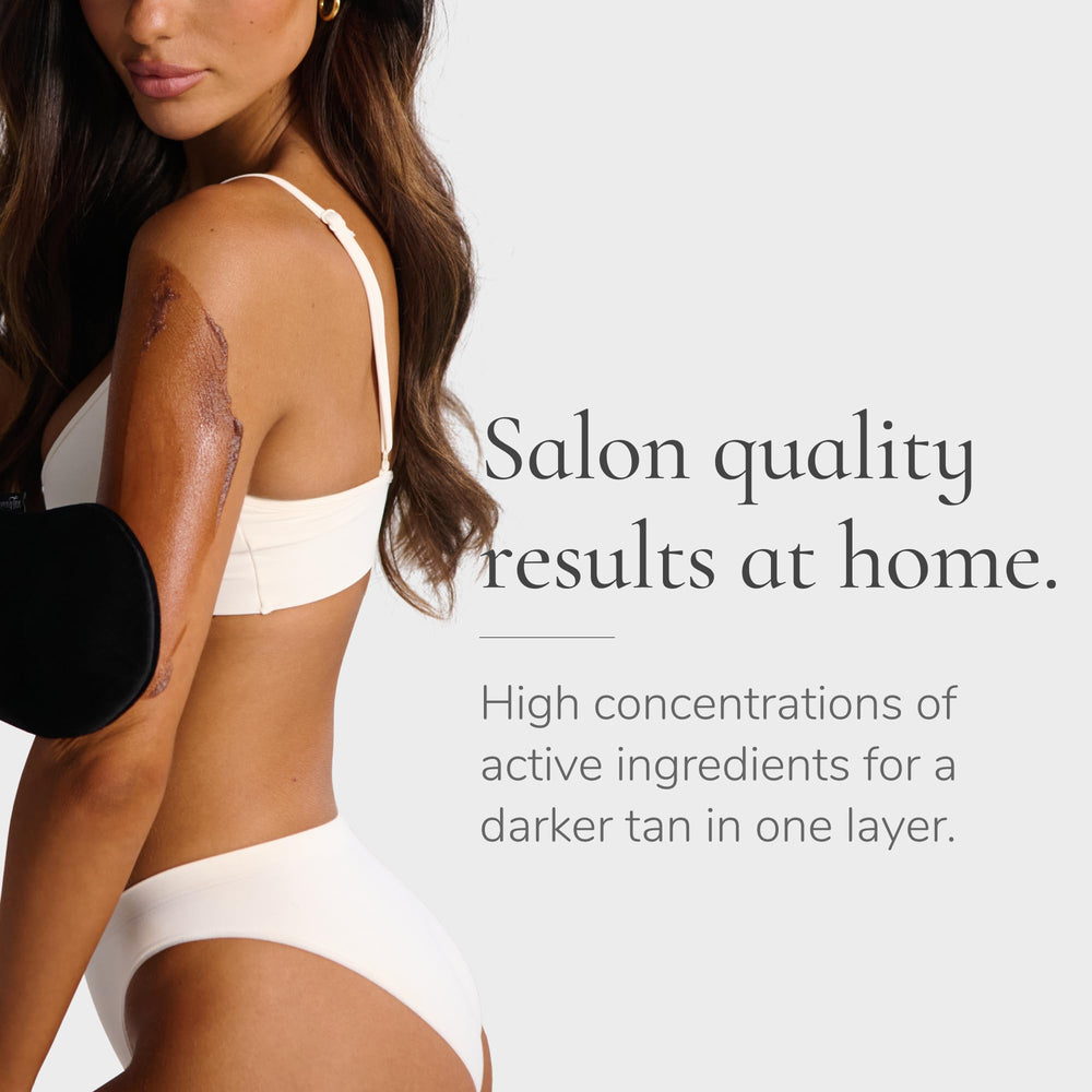 Loving Tan in a beach bag lifestyle shot conveying easy on-the-go glow