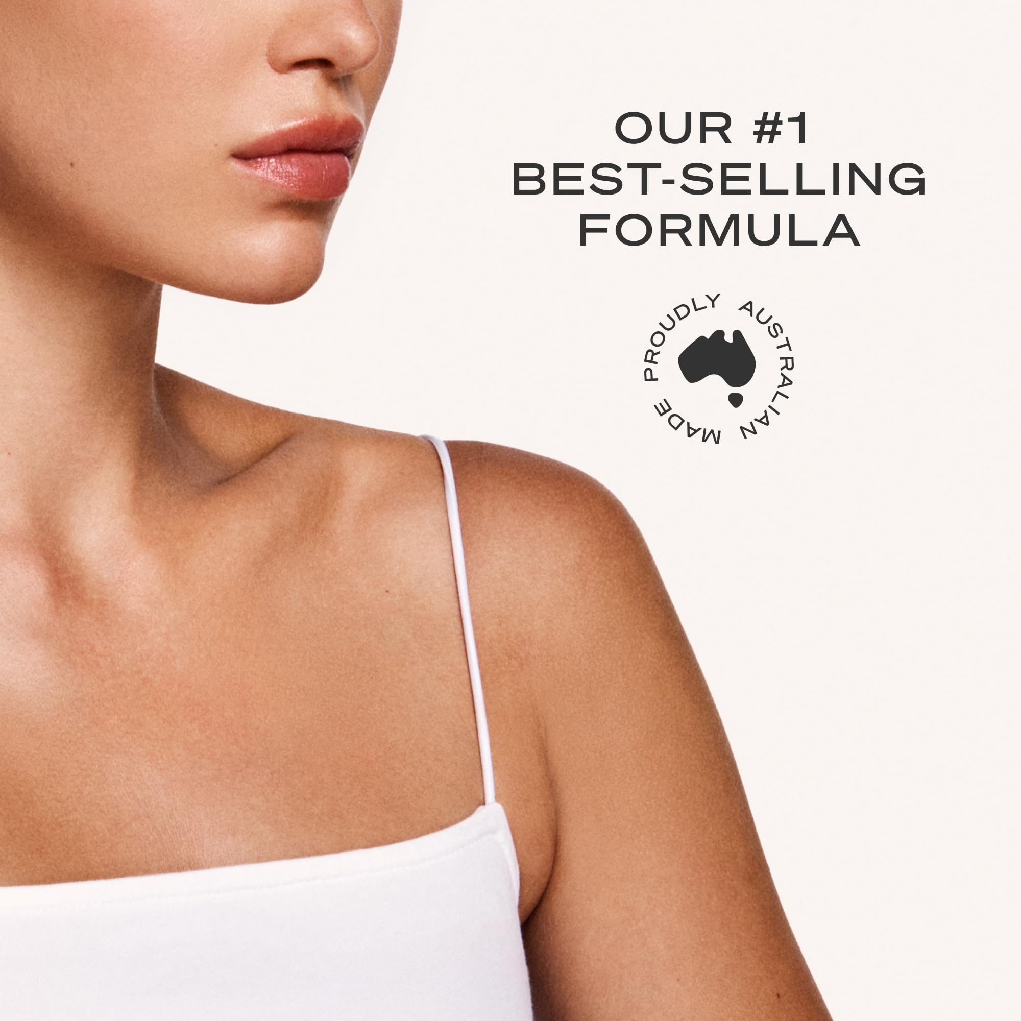 Loving Tan bottle label detail highlighting active, naturally derived DHA
