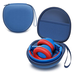 L LTGEM blue case front view shows compact protection and easy storage