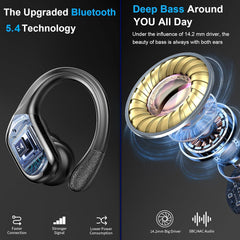 Ltinist charging case display showing battery levels for worry-free use