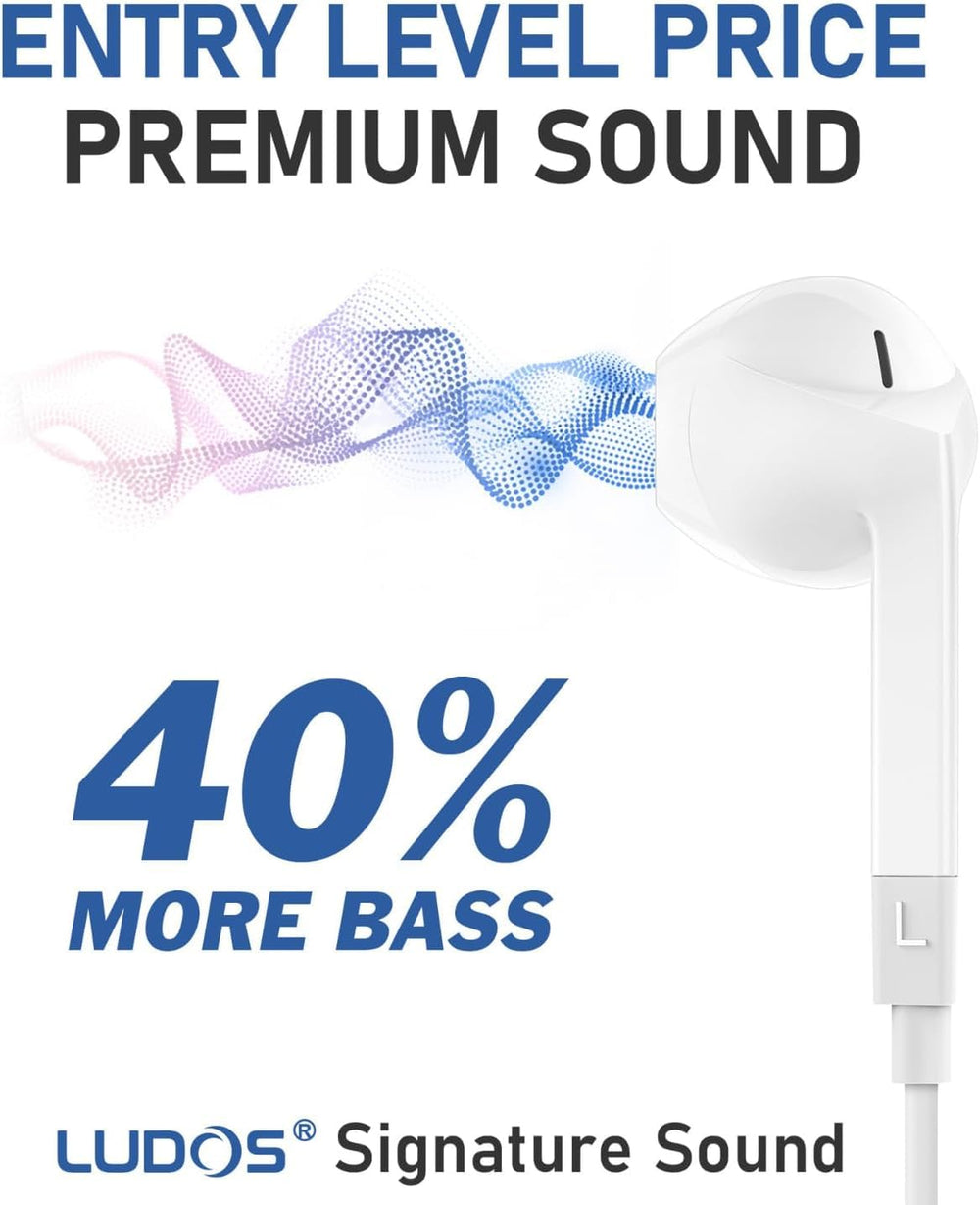 LUDOS FEROX earbud tip close-up displaying comfortable seal benefit