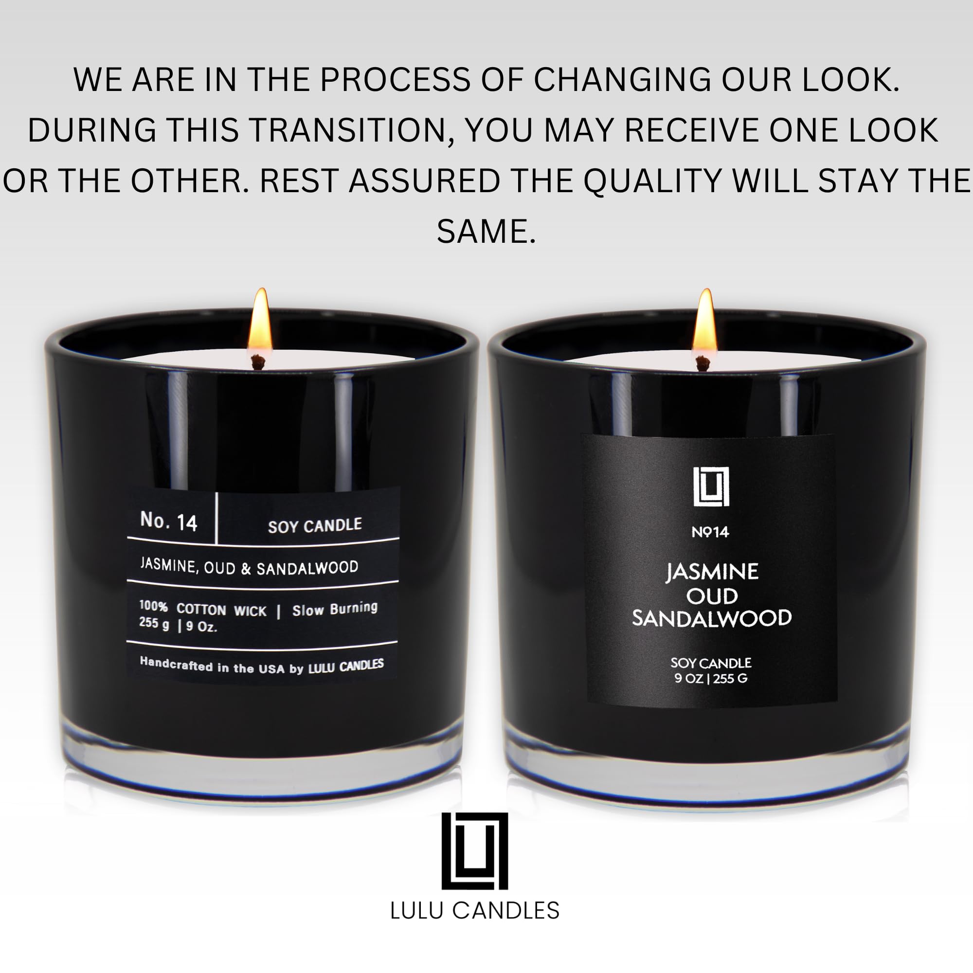 Lulu Candles wick detail highlighting 100% cotton wick for clean burn benefit