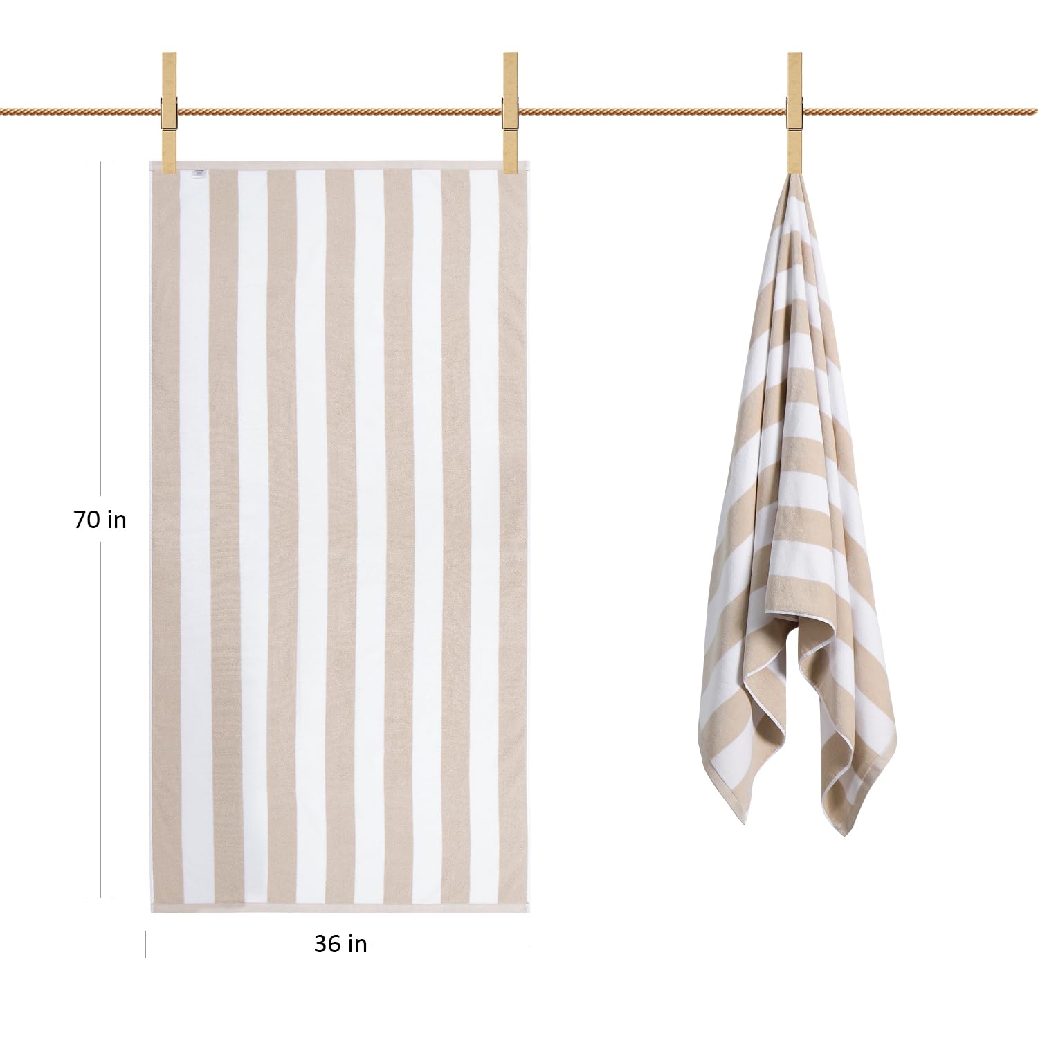 LULUHOME towel on sand lifestyle scene for easy beach use