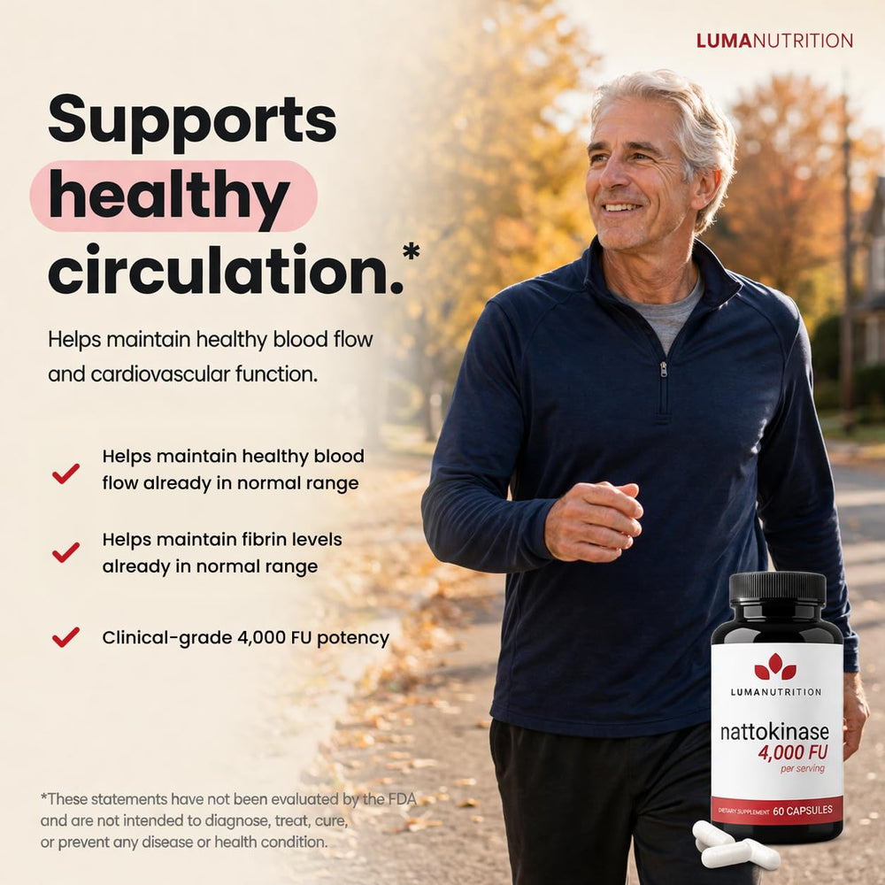 Luma Nutrition capsules in hand for scale illustrating convenient daily serving benefit