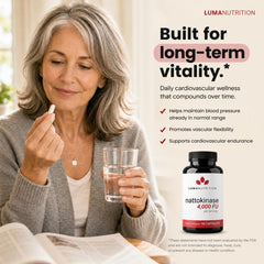 Luma Nutrition powder texture detail from natto extract showing pure ingredient clarity benefit