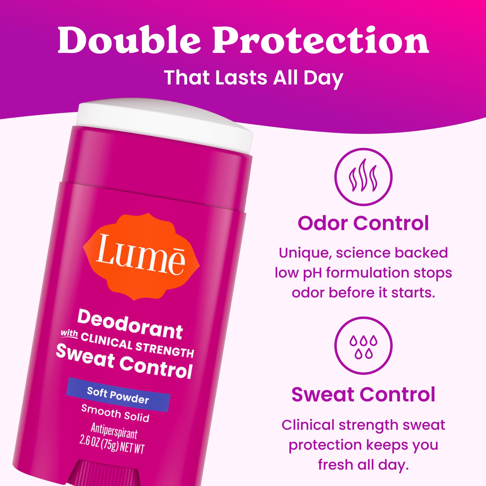 Lume being applied in hand demonstrating controlled, non-greasy finish