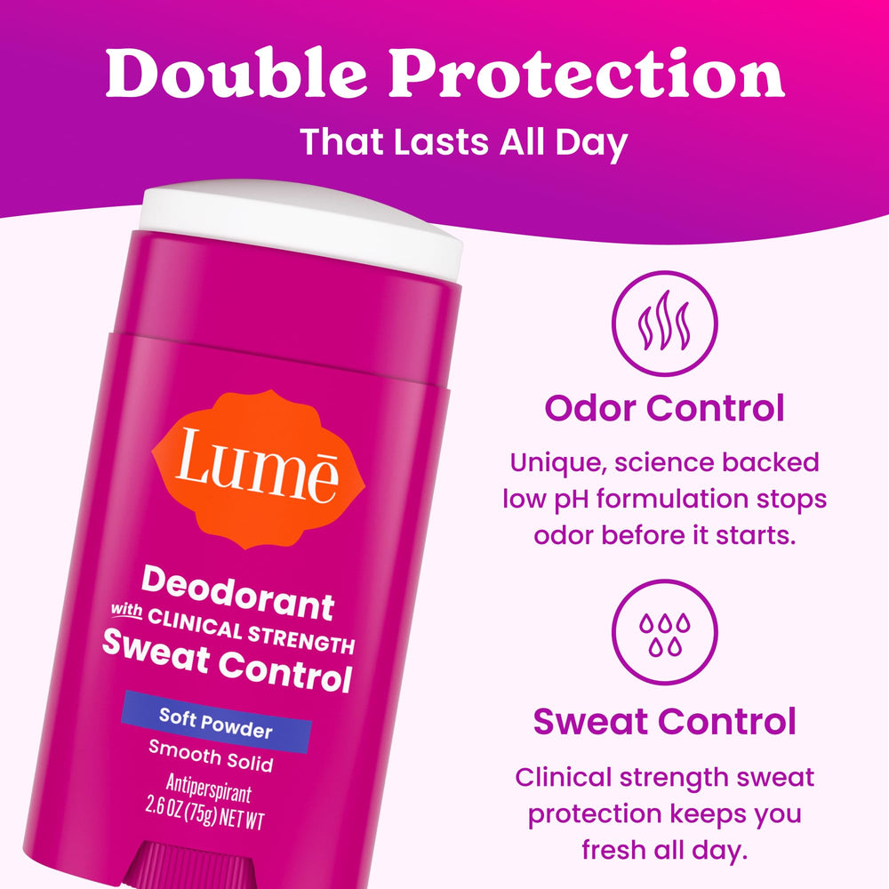 Lume being applied in hand demonstrating controlled, non-greasy finish