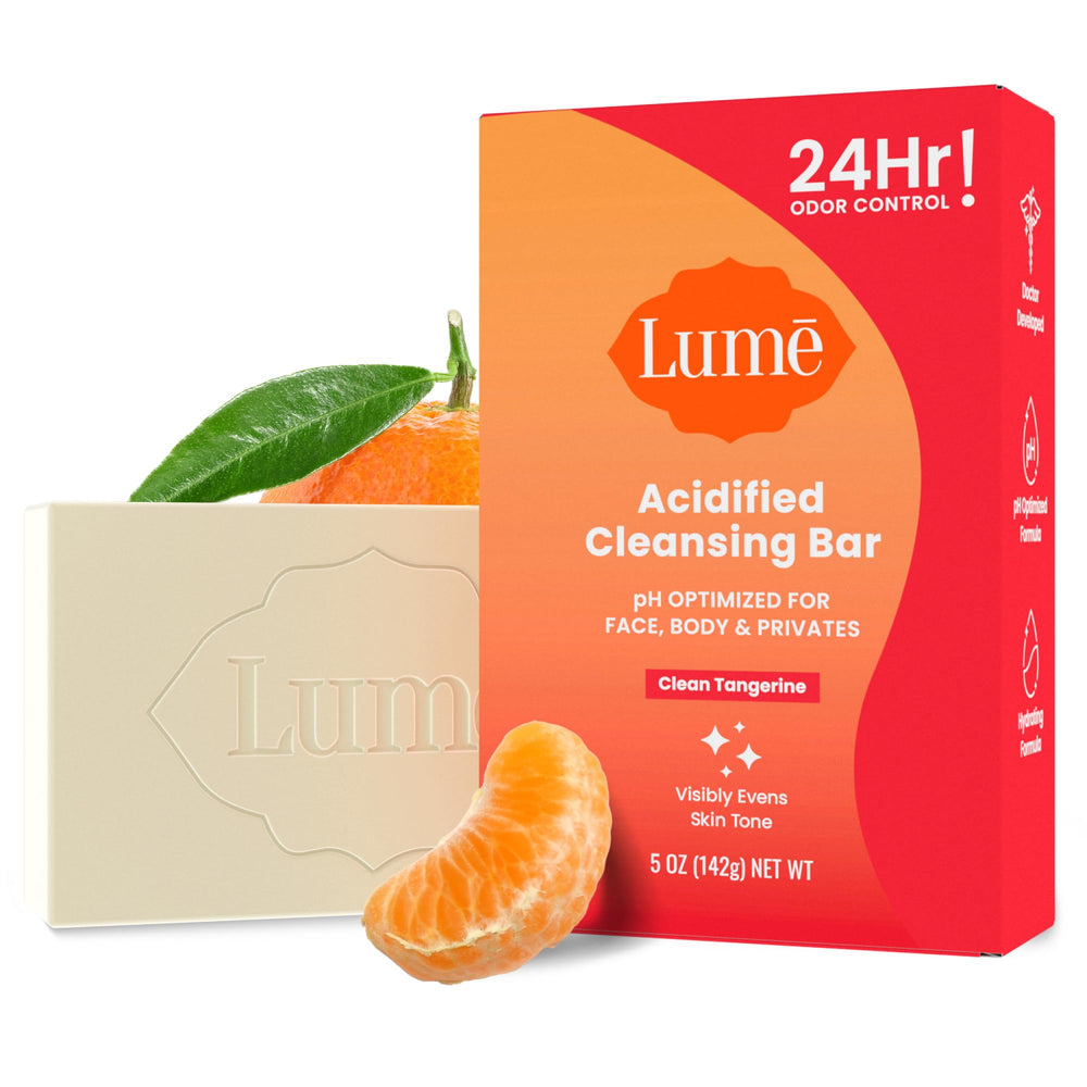 Lume Clean Tangerine front packaging showing brand and bar benefit