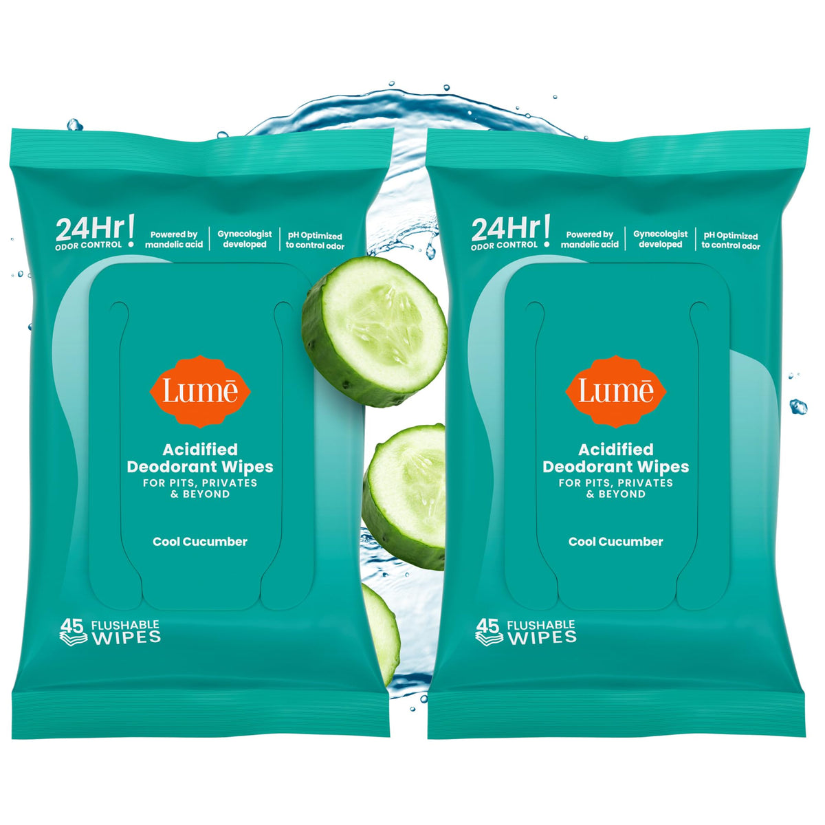 Lume front packaging Cool Cucumber showing count and benefits