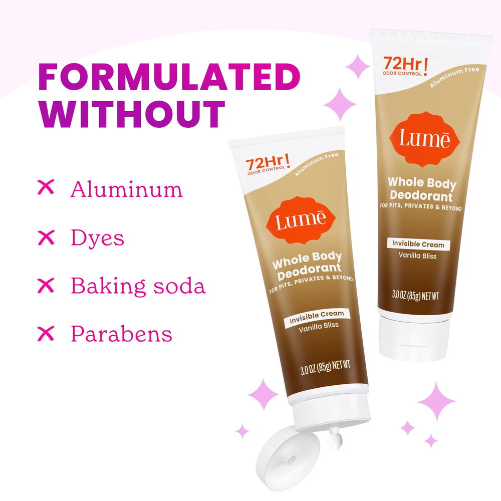 Lume Vanilla Bliss applied to intimate area illustrating gentle, safe use