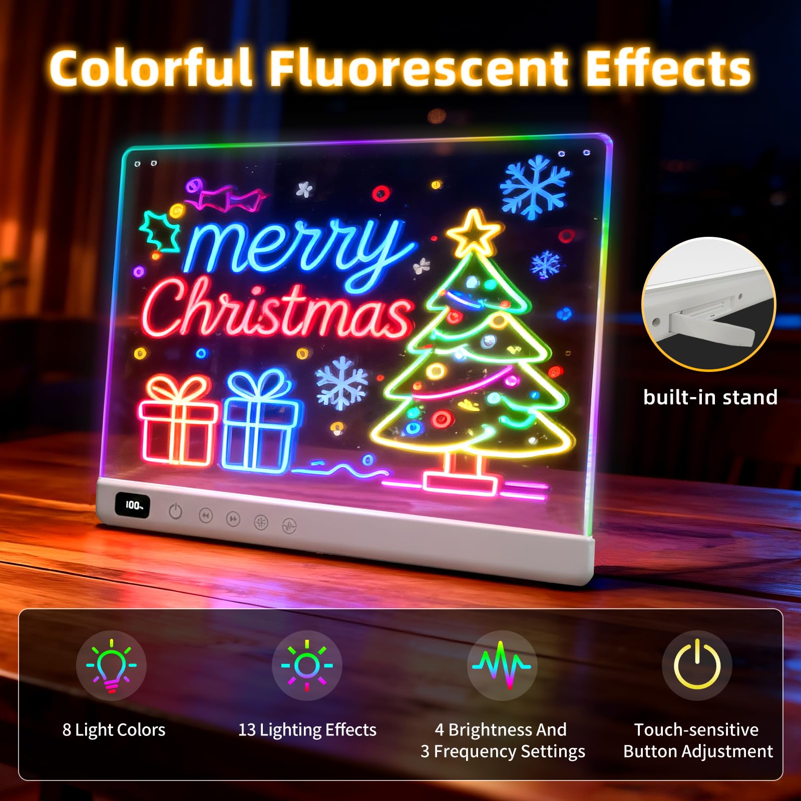 Lumiboard showing multiple dynamic light modes demonstrating visual variety benefit