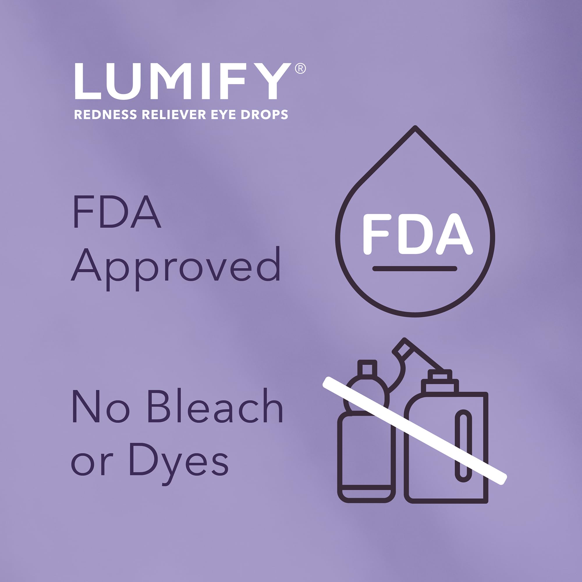 LUMIFY size comparison in hand illustrating small 0.25 oz bottle