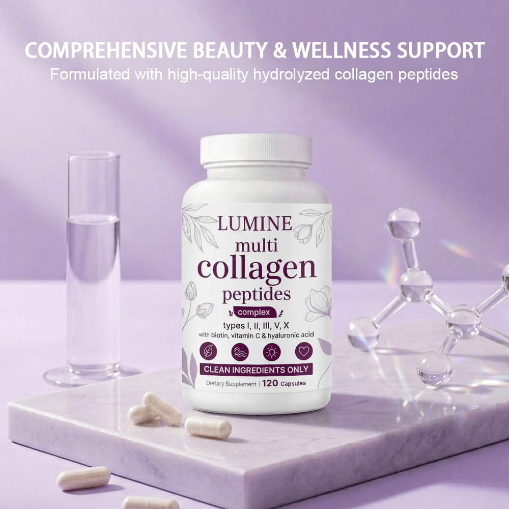 LUMINE open bottle with capsules visible, easy supply verification