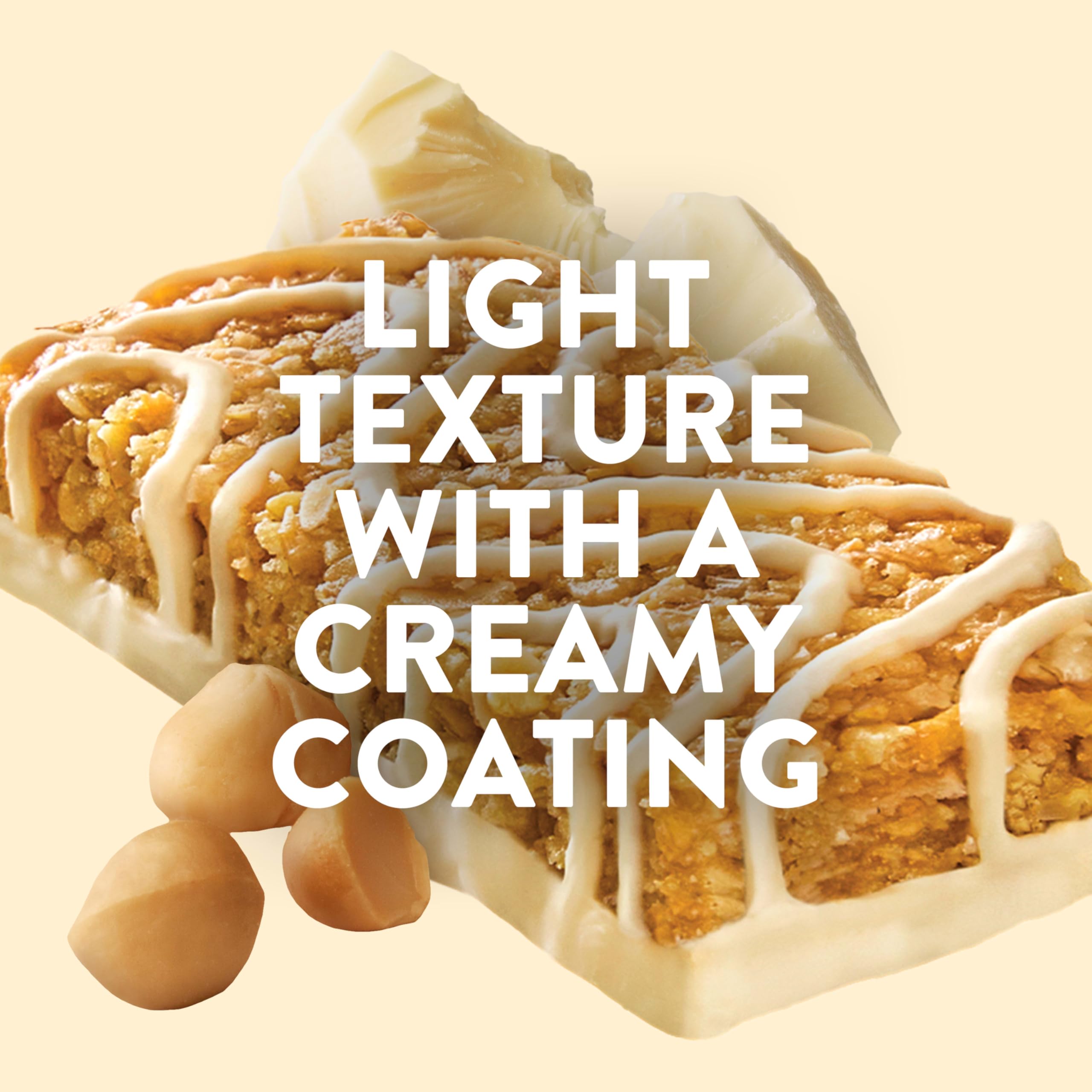 Macro shot of crispy center in Luna Bar showing light crunch and satisfying bite