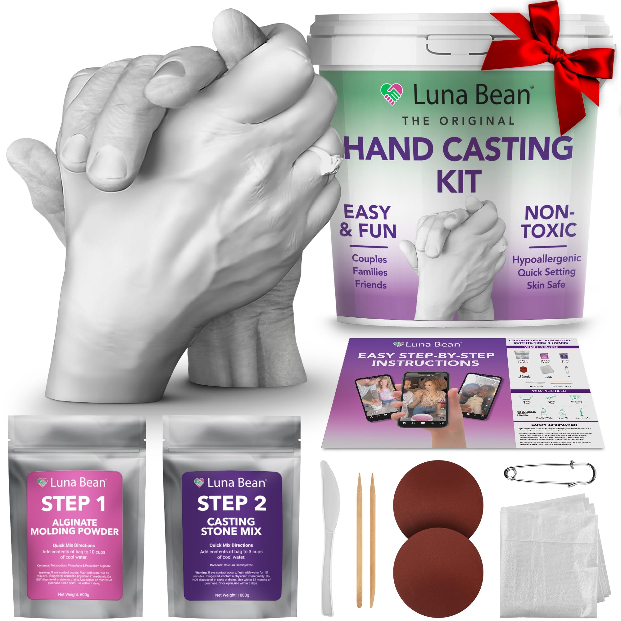 Luna Bean front packaging showing kit contents and branding for easy gifting