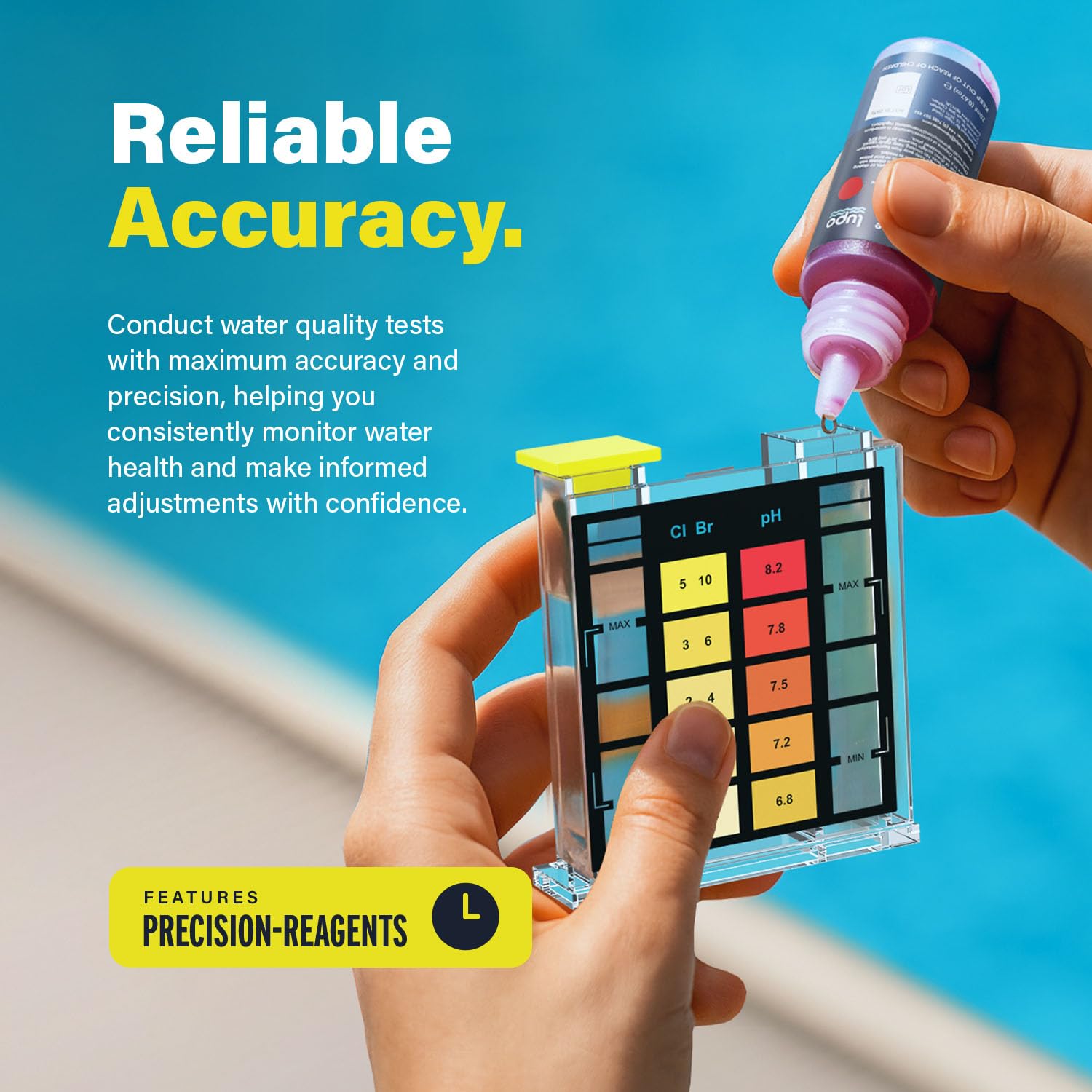 Lupo Phenol Red reagent close-up for reliable pH measurement