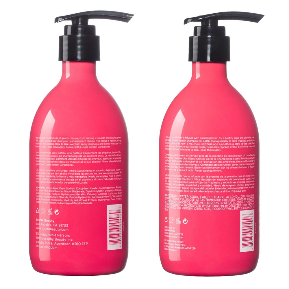 Luseta set on bathroom shelf styled for everyday haircare inspiration