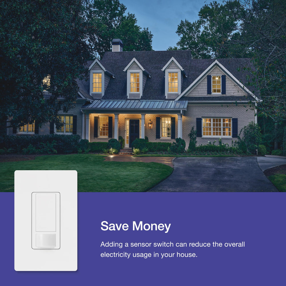 Lutron Maestro in ivory finish on wall, matches decor while saving energy in style
