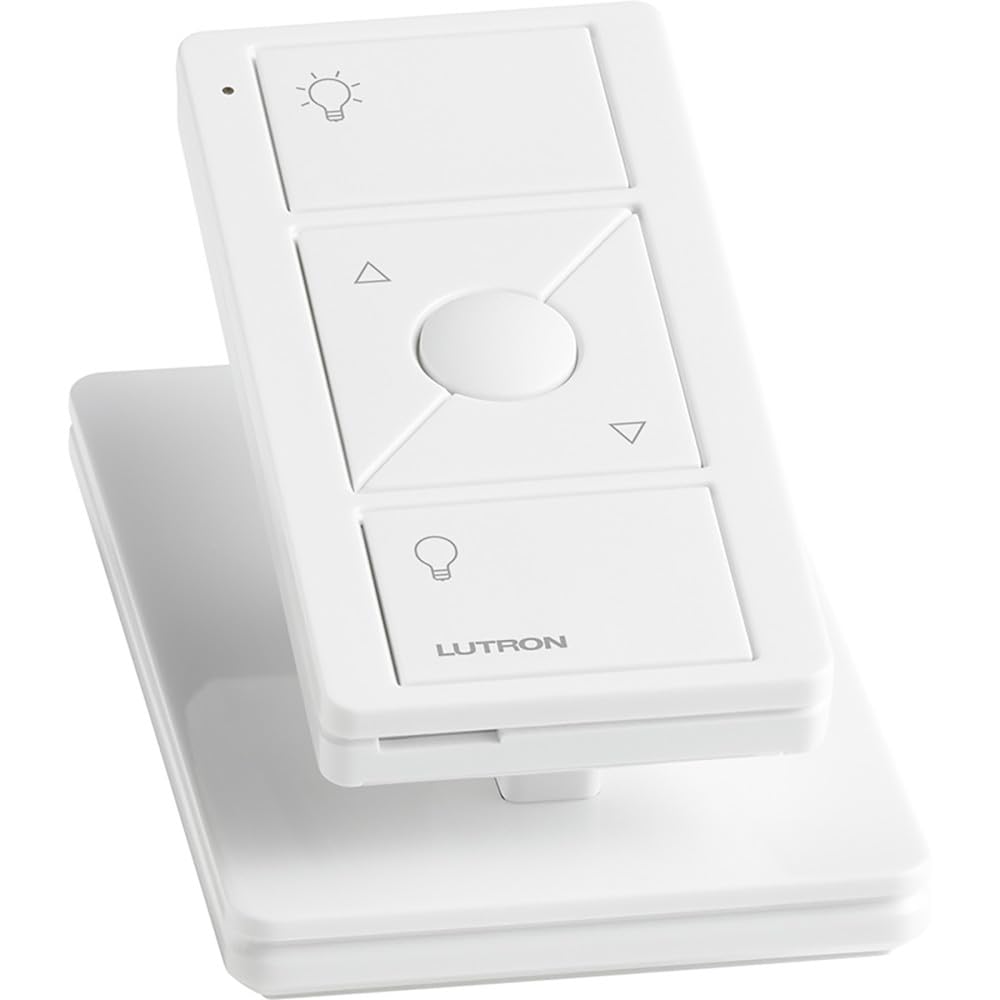 Lutron Pico battery compartment open showing included battery and long life
