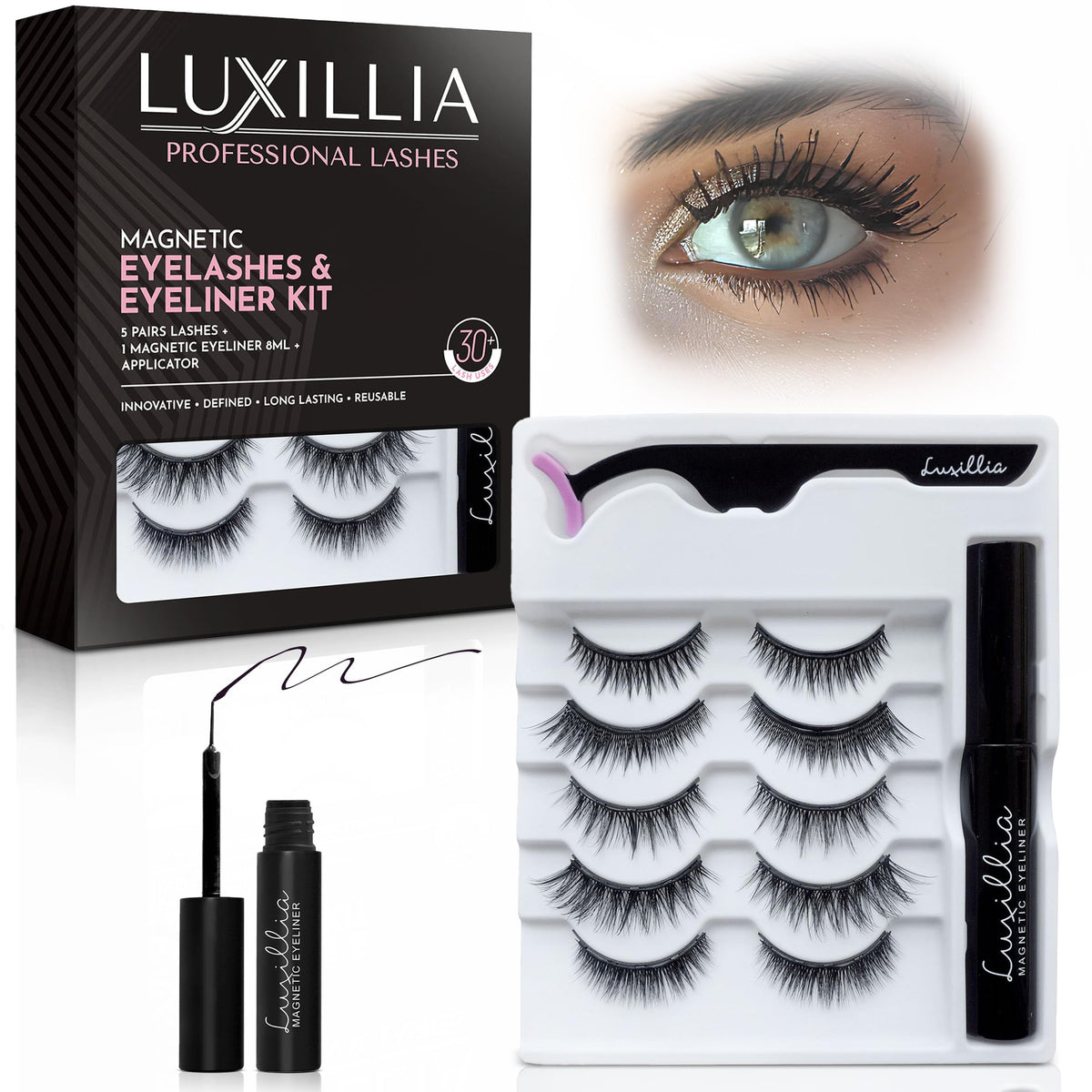 Luxillia front packaging showing full kit and contents for easy selection