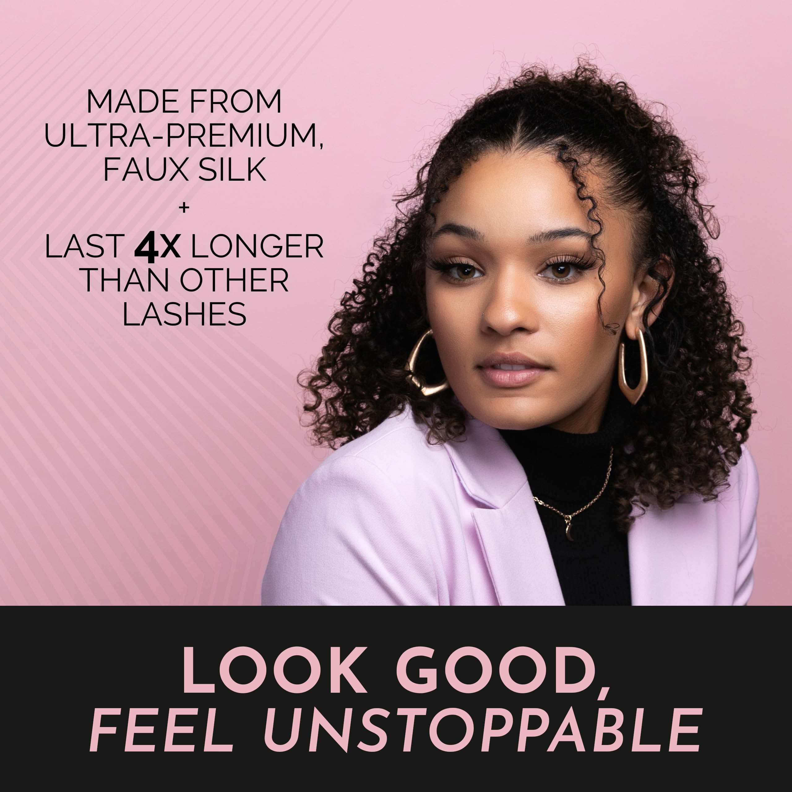 Luxillia natural look worn on eyes illustrating subtle enhancement and comfort