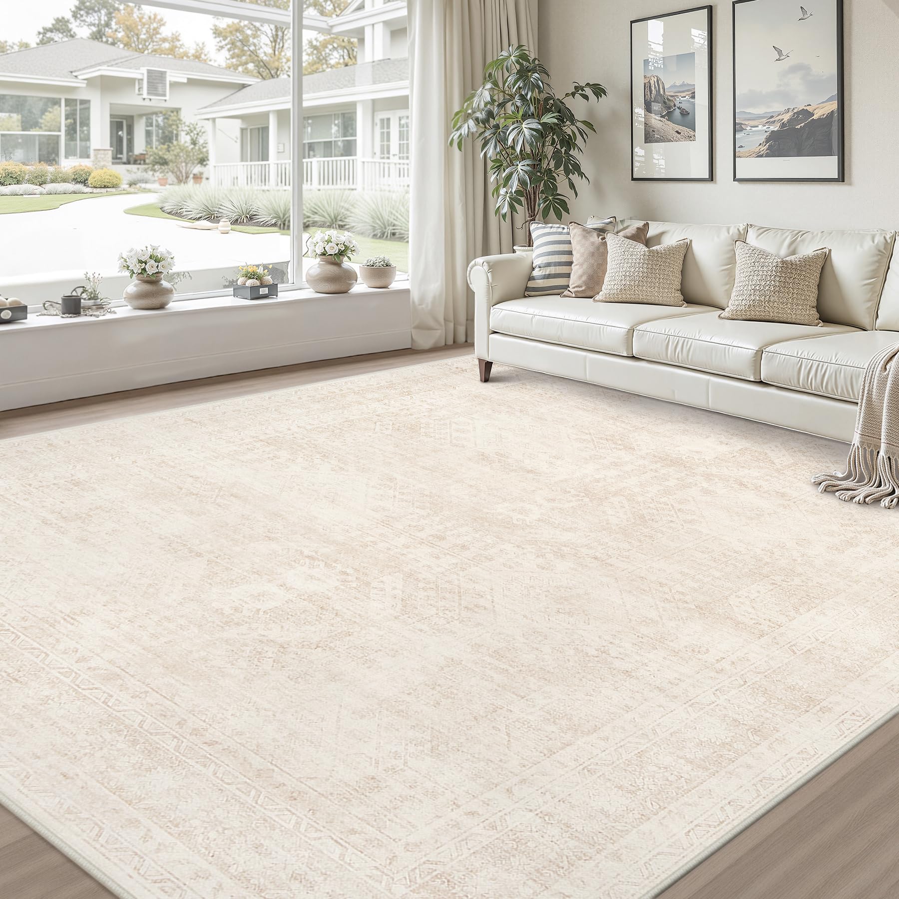 Luxturiy showing crease flattening with weight to quickly smooth rug