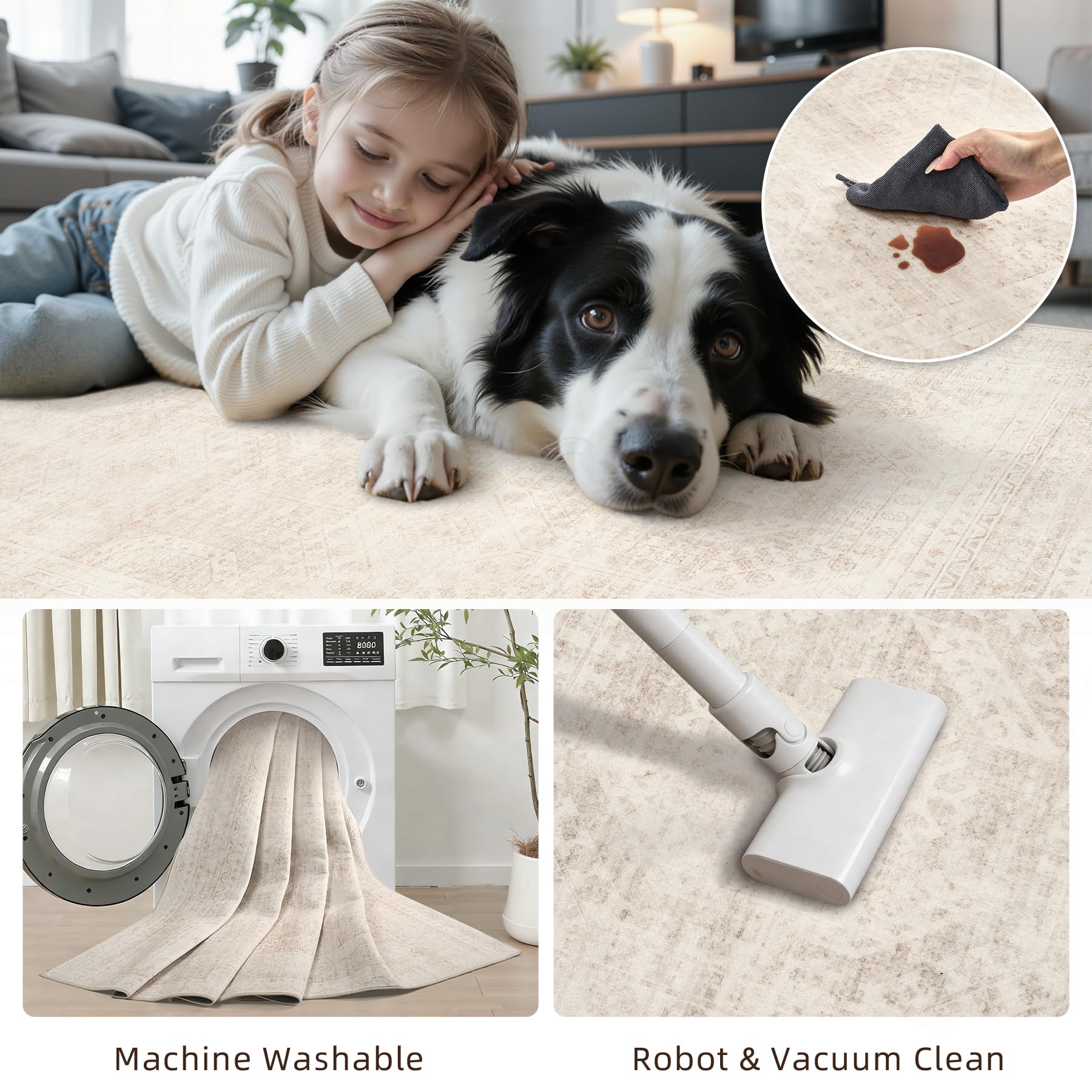 Luxturiy folded rug in packaging bag for easy delivery and storage