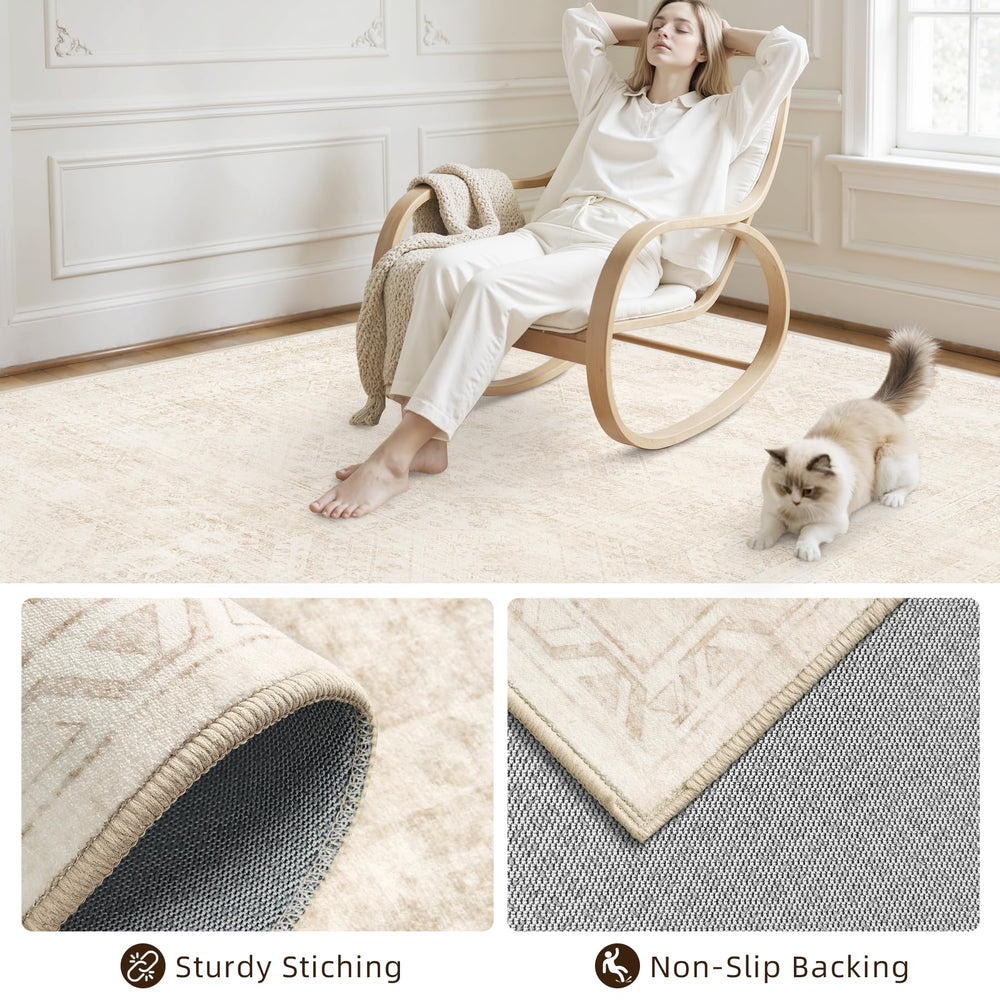 Luxturiy rug placed under sofa warming living room and tying decor