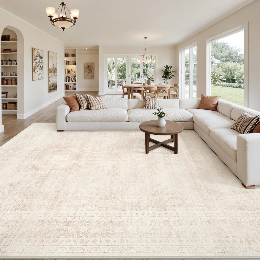 Luxturiy vacuuming rug demonstrating easy maintenance and low-pile care