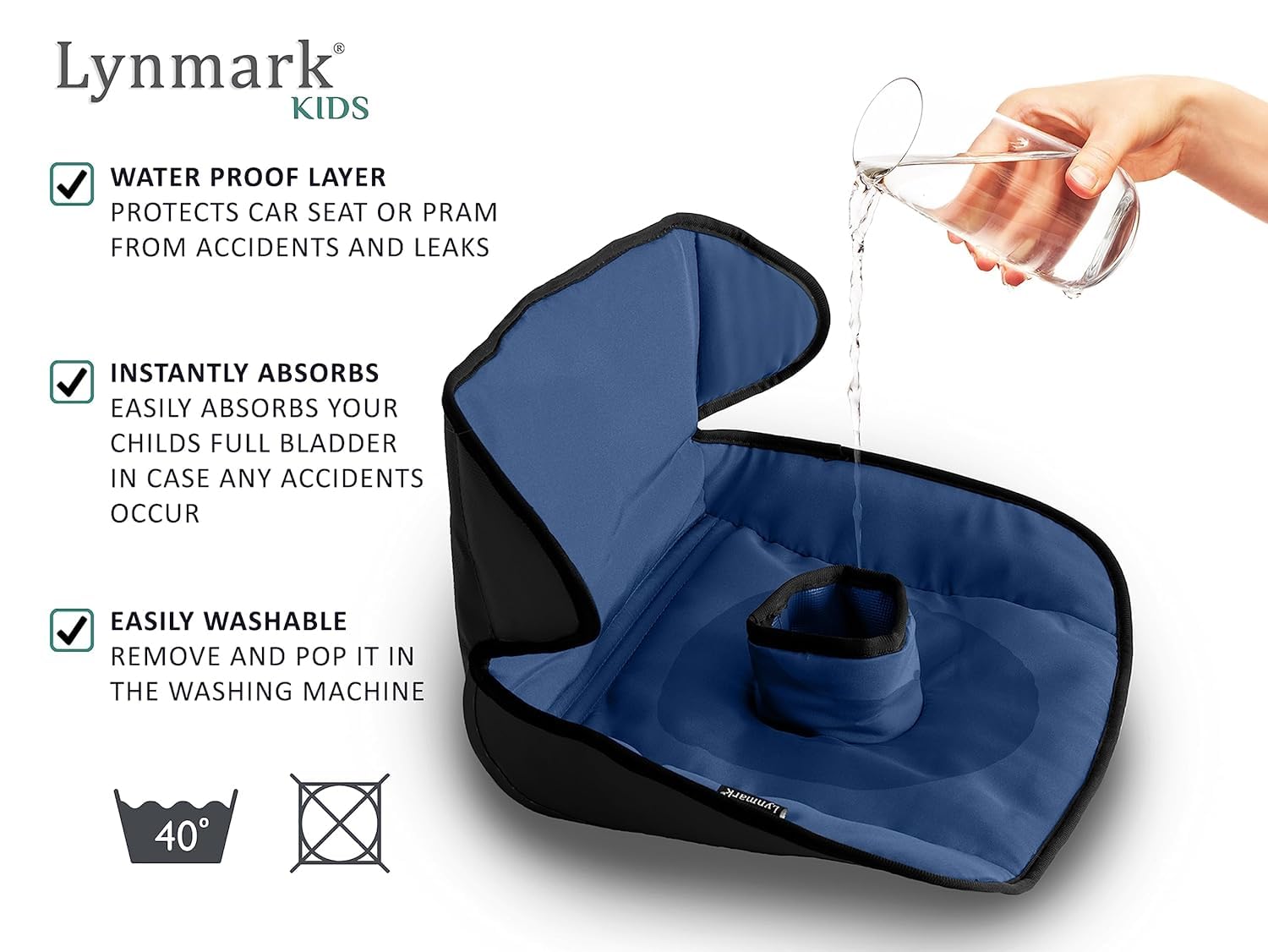 Lynmark buckle hole detail offering secure harness access