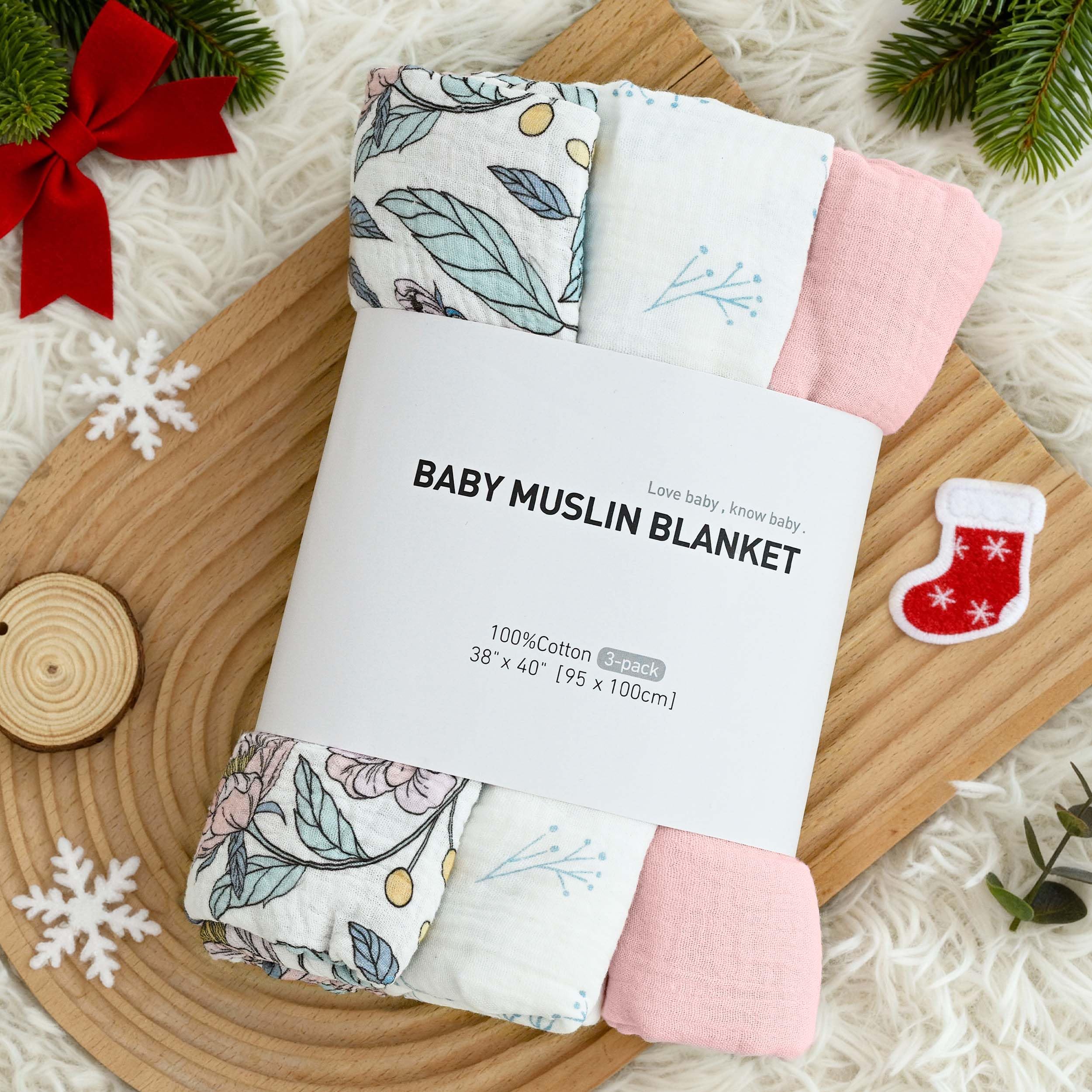 LYRICHOM BABY neatly folded set in gift box suggesting ready-to-give convenience