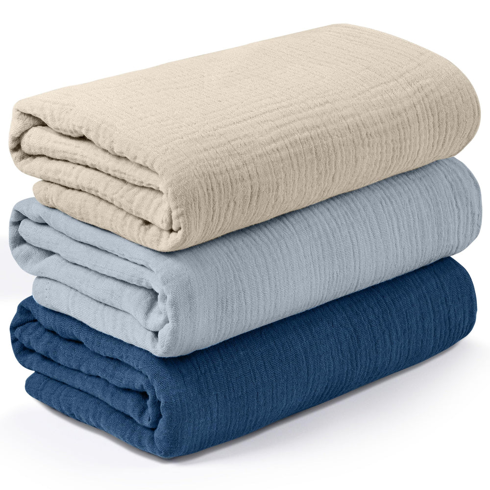 LYRICHOM BABY front packaging showing the three neutral swaddles