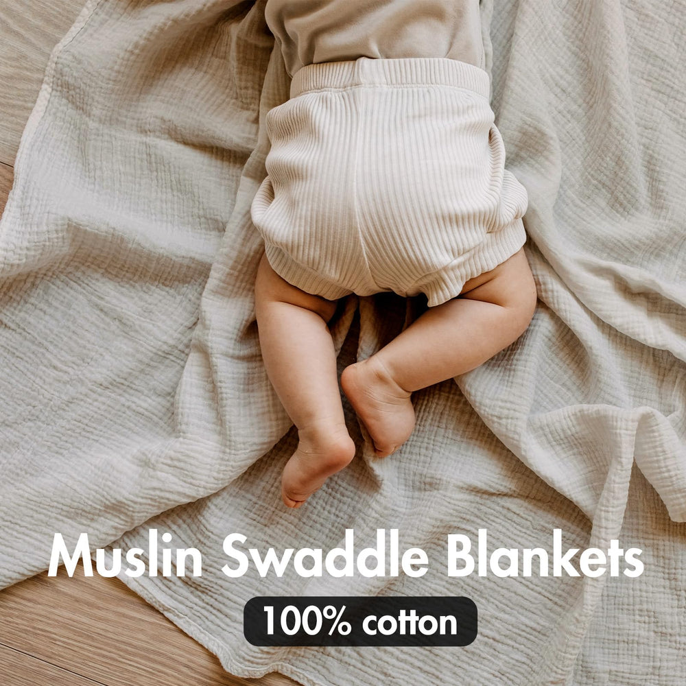 LYRICHOM BABY swaddle wrap on a newborn demonstrating secure, cozy fit