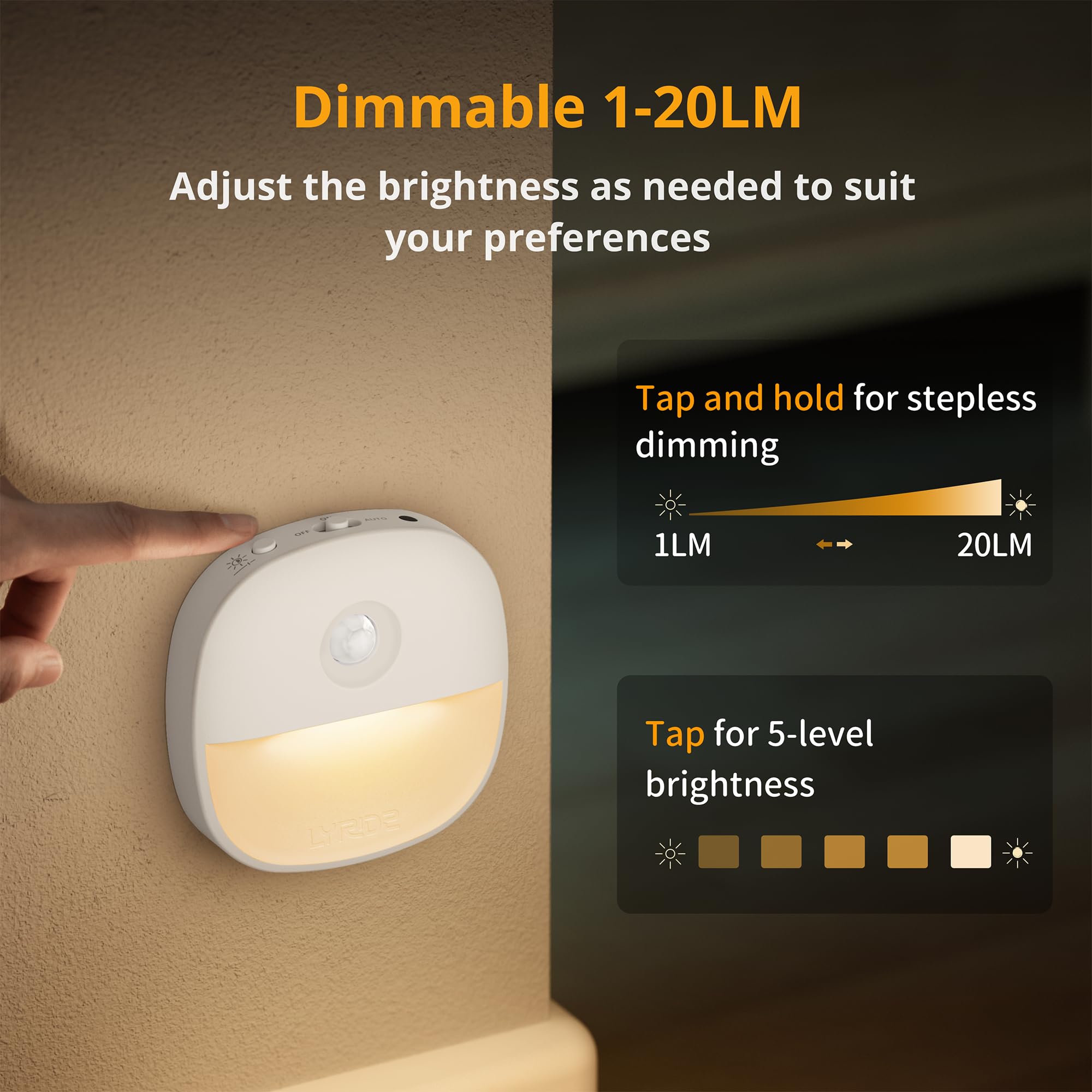 Lyridz inside closet casting warm light for finding items without harsh glare benefit