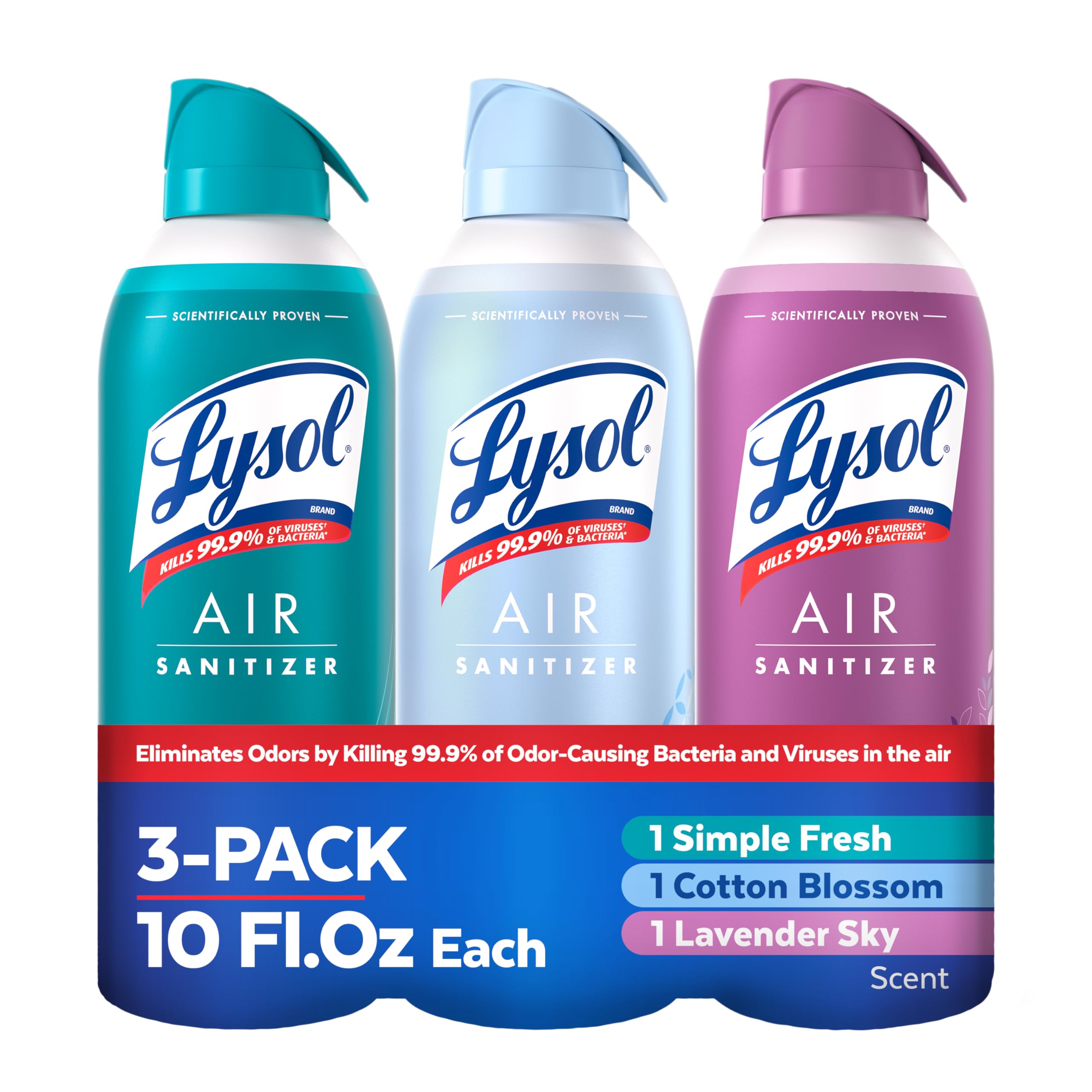 Lysol front packaging showing brand and clean scent benefit