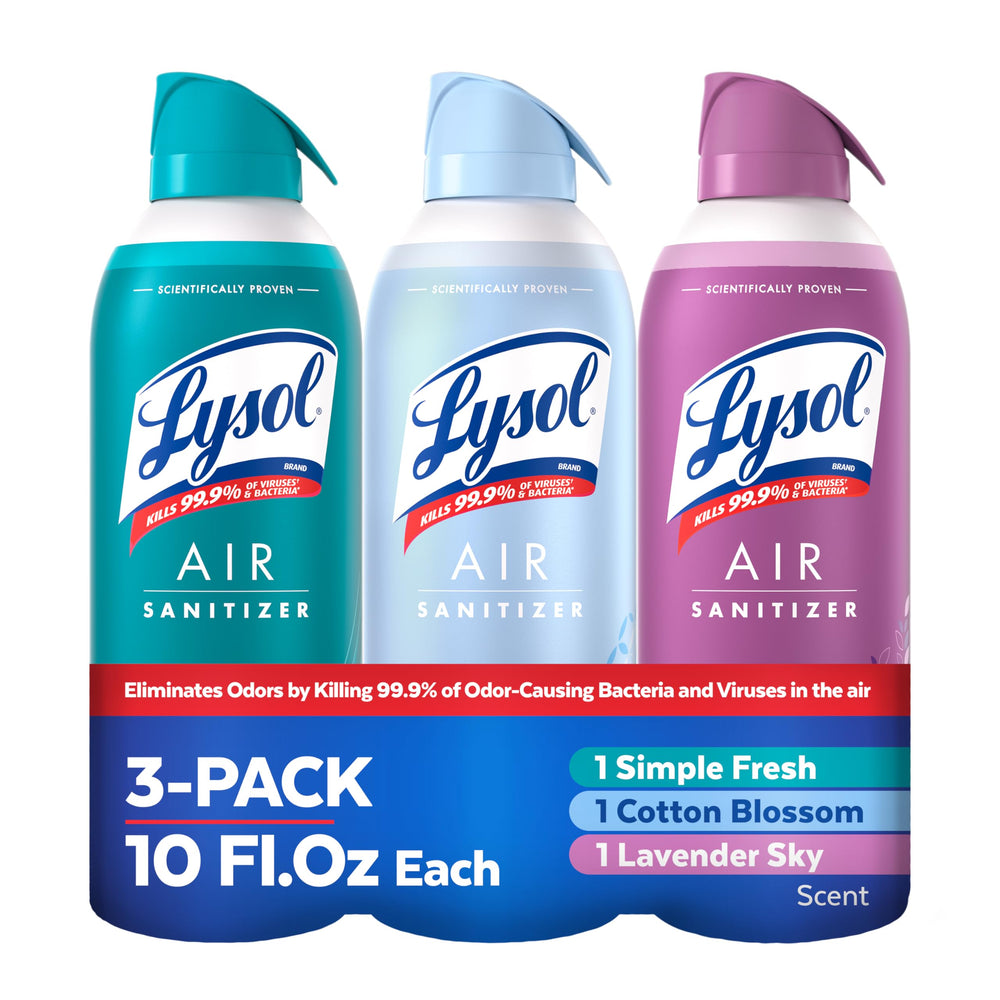 Lysol front packaging showing brand and clean scent benefit