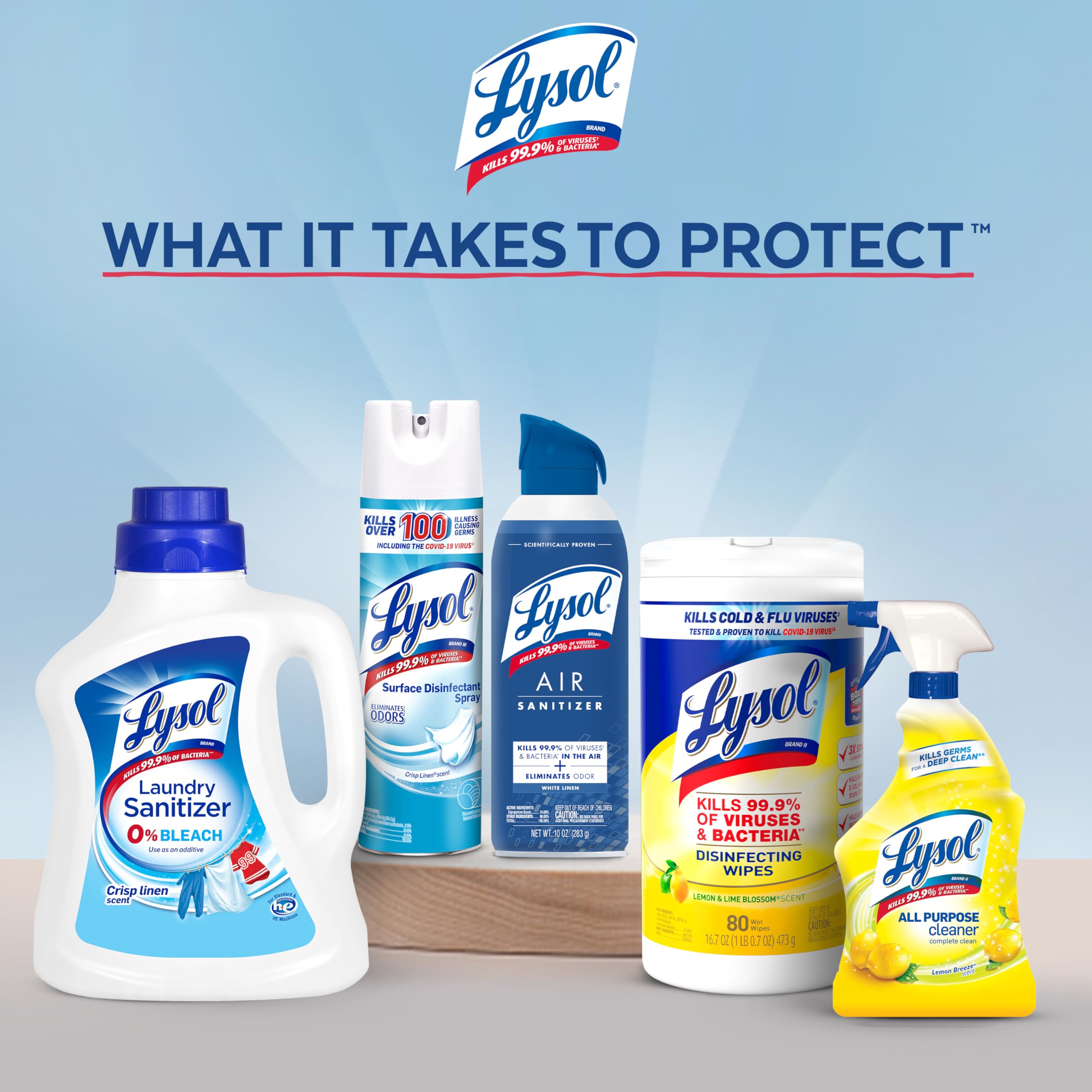 Lysol 32oz bottle in hand showing practical size for frequent household use