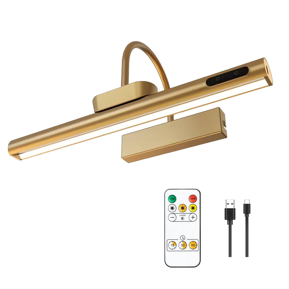 LYTARA front view gold sconce highlighting frame details and elegant finish