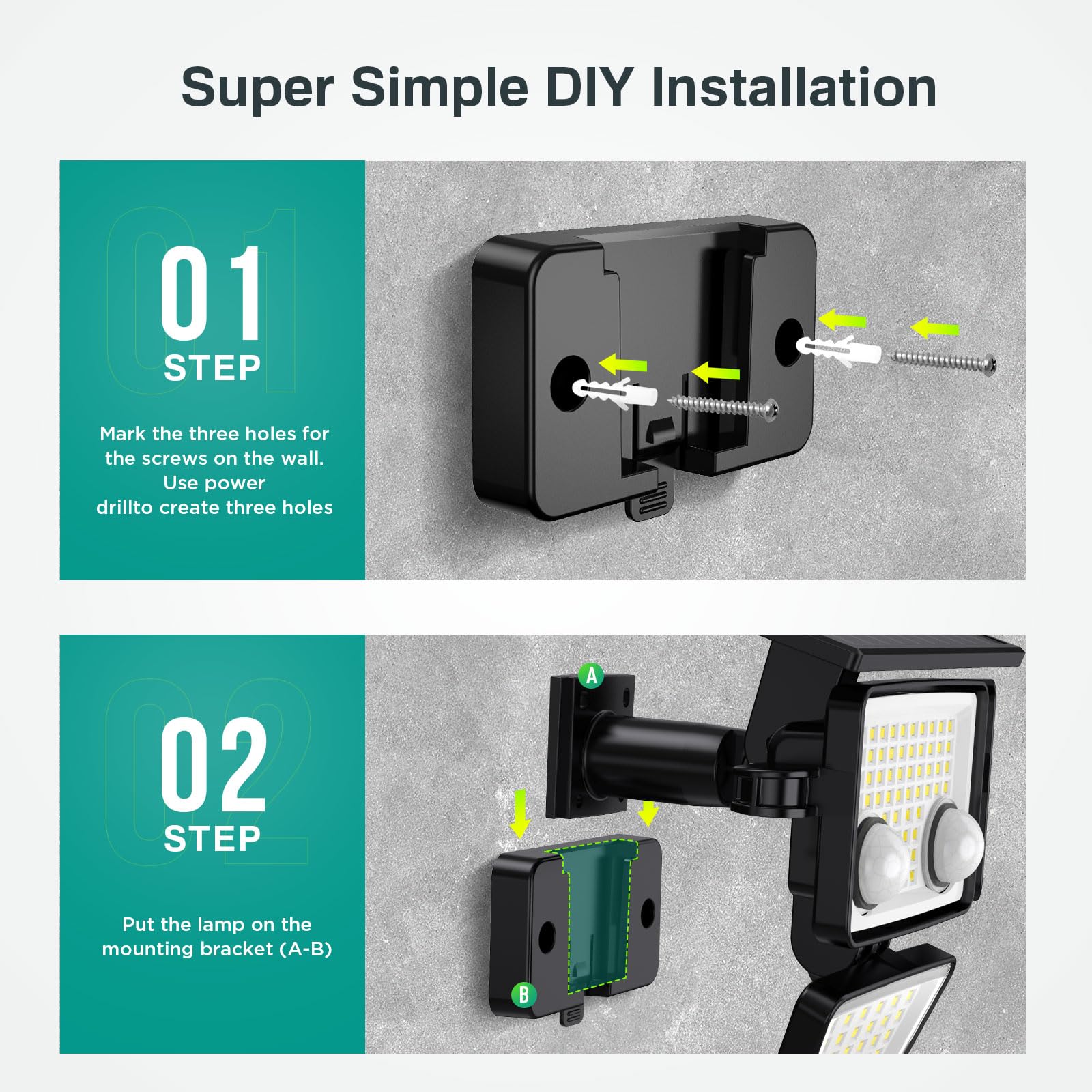 LYWALT packaging and mounting hardware ready for quick tool-free installation benefit