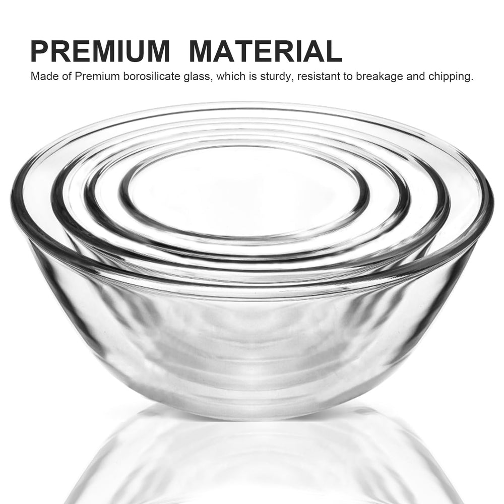 M MCIRCO bowls stacked with lids on demonstrating compact, space-saving storage
